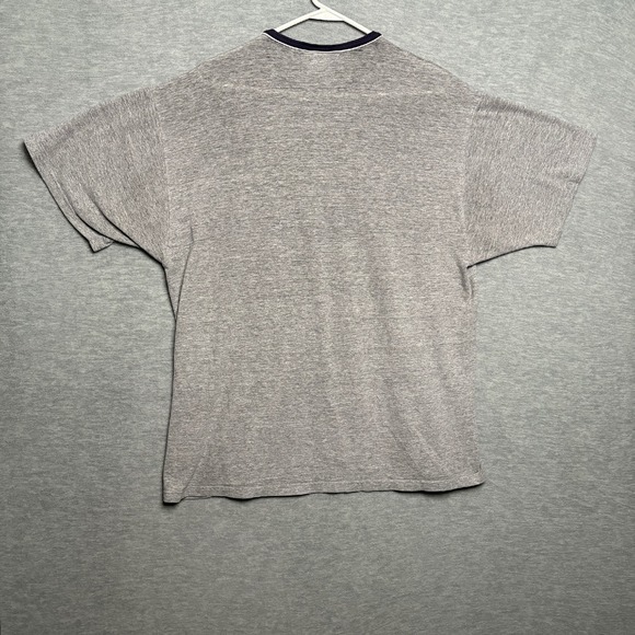 Polo Ralph LaurenJeans Co. TShirt Ringer Crew Neck USA Flag Logo Gray Tee Men L - Picture 8 of 10